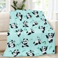 thumbnail image 2 of Panda Blanket Girts for Panda Lovers Throw Fleece Blanket Throw Blanket for CouchSofaBedChair Decorations 50 x 60 inches, 2 of 6