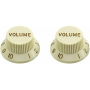 Allparts PK-0154 Set of 2 Plastic Volume Knobs for Stratocaster, Mint Green
