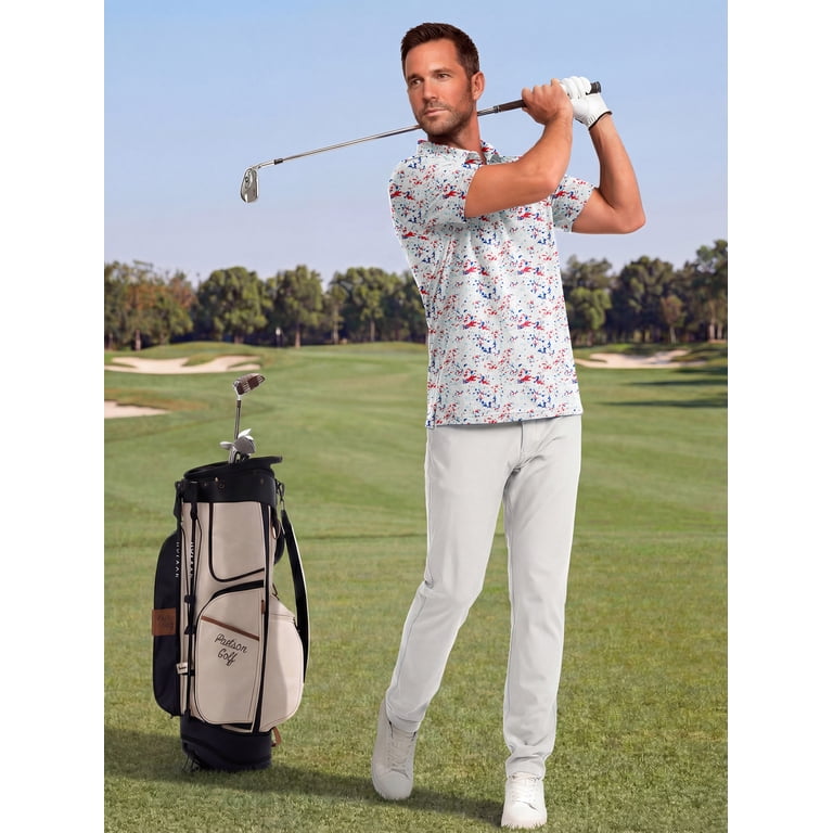 Gents Bliss Men's Floral Print Golf Polo Shirt photo 6