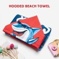 thumbnail image 4 of Usaibhir Hooded Kids Beach Towels - Toddler Bath Towel Girls Boys Swim Cover-ups for Ages 3 to 7 Kids Pool Towels Quick Dry Lightweight Soft Microfiber Poncho 23.6x47.2 inch, 4 of 7