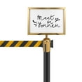 thumbnail image 4 of Stanchion Sign Holder Crowd Controlling Sign Holder Stainless Stanchion Sign Support Holder (A3), 4 of 8