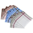 thumbnail image 2 of 12pcs Handkerchiefs for Men,Willstar Soft 100% Cotton Pocket Square, Men's Handkerchiefs Gift Set Multicolor Plaid Hankies Great Father's Day Gift Idea, Fashion and Classic, 2 of 9