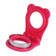 thumbnail image 2 of Ouitble Matrice de Découpe de Sandwich, Ronde en Acier Inoxydable, Protection des Mains, Presse à Pain, Coupe-Sandwich de Poche (Rose Rouge), 2 of 13