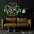 thumbnail image 3 of Glowneon Pet Paw Neon Sign, Dog Paw Snowman Led Sign, Pet Lover Gift, Pet Shop Decor, Noel Gifts, 3 of 5