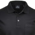thumbnail image 4 of RAGMAN Polo Hombre - Top, Polo de Punto Suave, Mezcla de Algodón, Bolsillo en el Pecho, Tapeta de Botones, Corto, Color sólido Negro M (Medium), 4 of 4