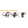 thumbnail image 5 of 2 Pack Knee Compression Sleeve for Men & Women, Promotes Increased Blood Flow to The Knee Support for Running Basketball Weightlifting Gym Workout Sports(19"-21"), 5 of 5