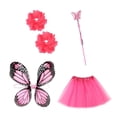 thumbnail image 3 of Pink 5PC Butterfly Porch Goose Outfit - Goose Clothes, Suitable for 23-Inch Cement Plastic Geese, Cute Design for Porch Garden Decor as Easter Decor, 1set, 3 of 9