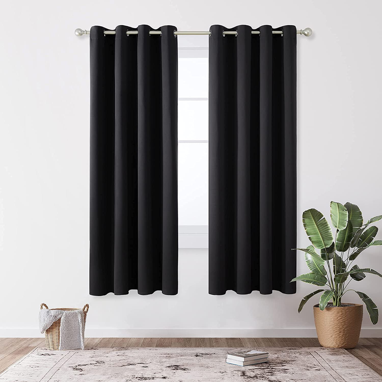 Black Out Curtains Bedroom Deconovo Total Blackout Curtains Pair 63 ...