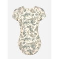thumbnail image 5 of One Piece Swimsuit For Women High Neck Zipper Short Sleeve Bathing Suit, 5 of 5