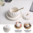 thumbnail image 4 of 1Pc Ceramic Bowl with Lid Simple Soup Bowl Steamed Egg Bowl Kitchenware, 4 of 9