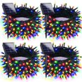 thumbnail image 1 of Luces navideñas solares EXF 400 LED, 132 pies, 8 modos, paquete de 4, 1 of 7