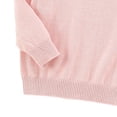 thumbnail image 6 of Husipze Boys Crewneck Sweater Solid Long Sleeve Kids Thick Warm School Pullover Fall Winter Basic Cozy Knit Jumper Tops Pink 3-4 Years, 6 of 9
