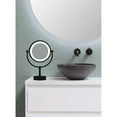 thumbnail image 4 of Neo Modern LED Lighted Freestanding Mirror Matte Black, 4 of 5