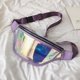 thumbnail image 4 of Hukapapa Sports Running teléfono impermeable riñonera transparente reflectante bandolera de pecho riñonera láserpúrpura, 4 of 5