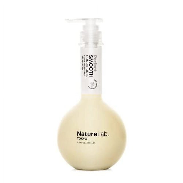 NatureLab TOKYO Perfect Smooth Conditioner: Lightweight Moisturizing Conditioner for Smoother Frizz-Free Hair I 11.5 FL OZ / 340ml