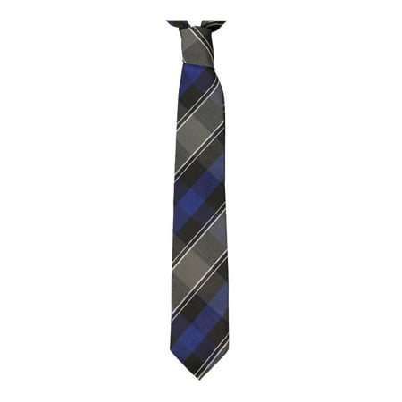 

Cookie s Boys Traditional 4-in-Hand Necktie - gray/royal/white *plaid #62* one size