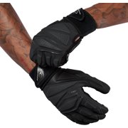 Cutters Force 6.0 Max Protection Football Lineman Gloves, Black | Adult