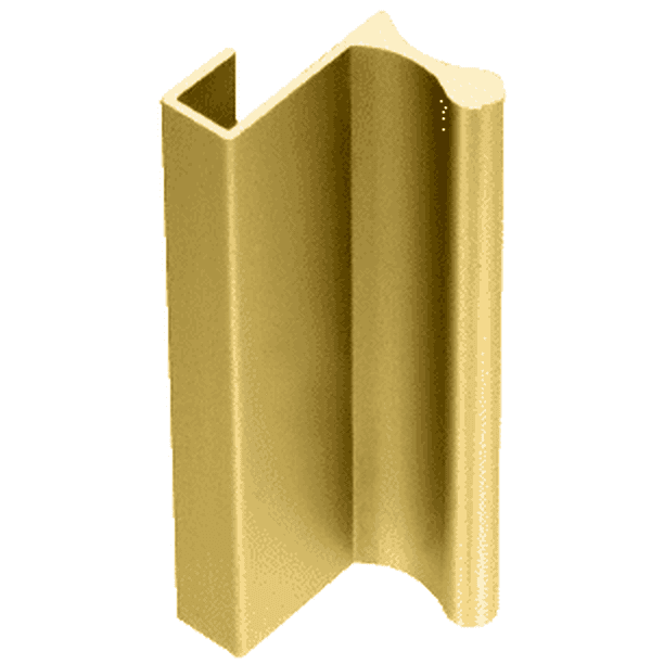 Crl D640ga Gold Anodized Aluminum 12 Extrusion For Showcase And Cabinet Finger Pull With 7 16 Lip 144 Stock Length Walmart Com Walmart Com
