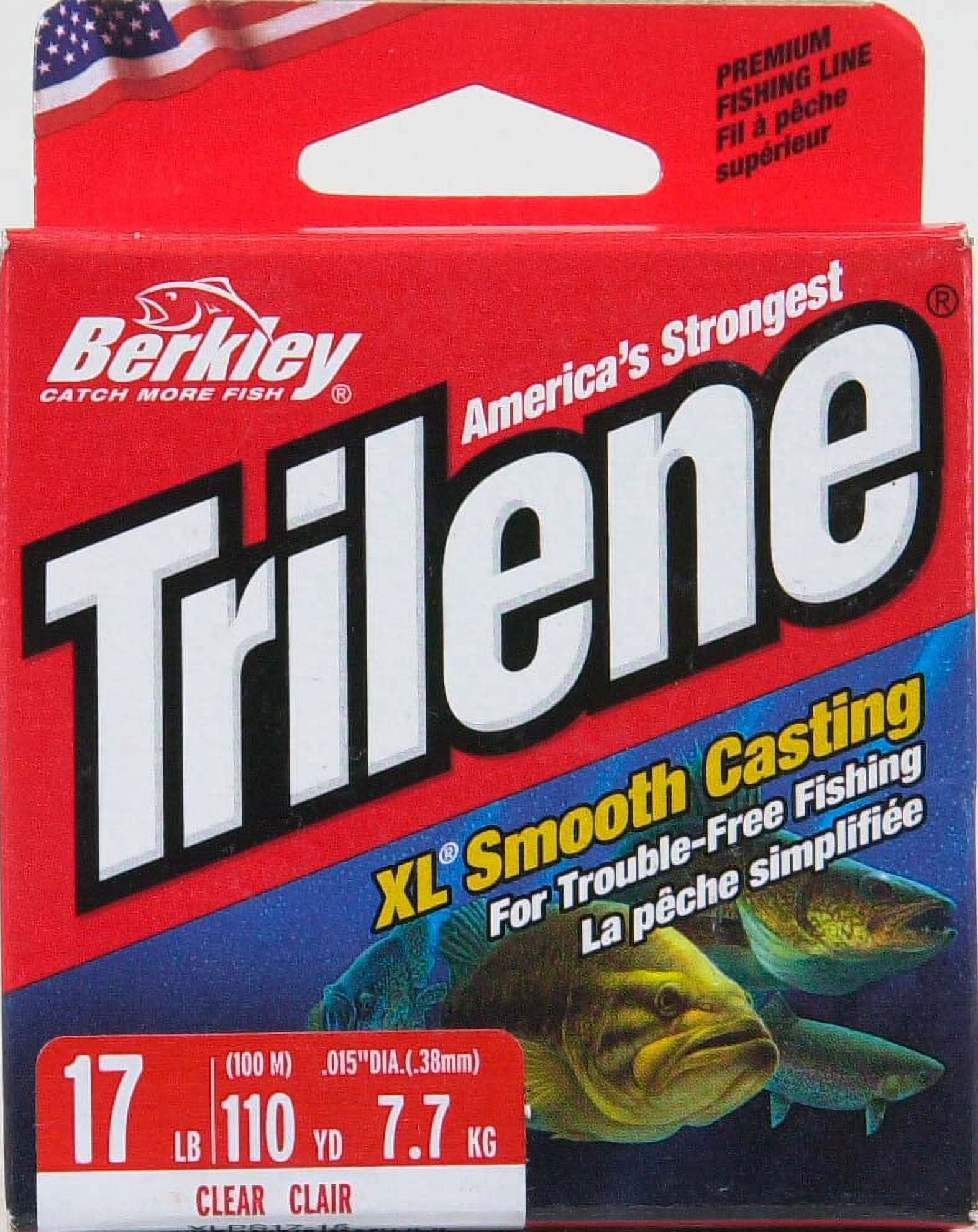 Berkley Trilene® XL® Monofilament Fishing Line, Clear, 17 lb Test Strength, 110 yd