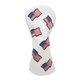 thumbnail image 2 of Fundas para cabezas de palos de golf Fundas impermeables para cabezas de cuello largo para Woods Driver White 1 Cola Funda para palos de golf, 2 of 8