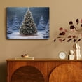 thumbnail image 4 of Fenyluxe Christmas Tree Snow Star Canvas Print Wall Decor Art Modern Ready To Hang for Home Room Decor Print On Canvas 16x12in, 4 of 6