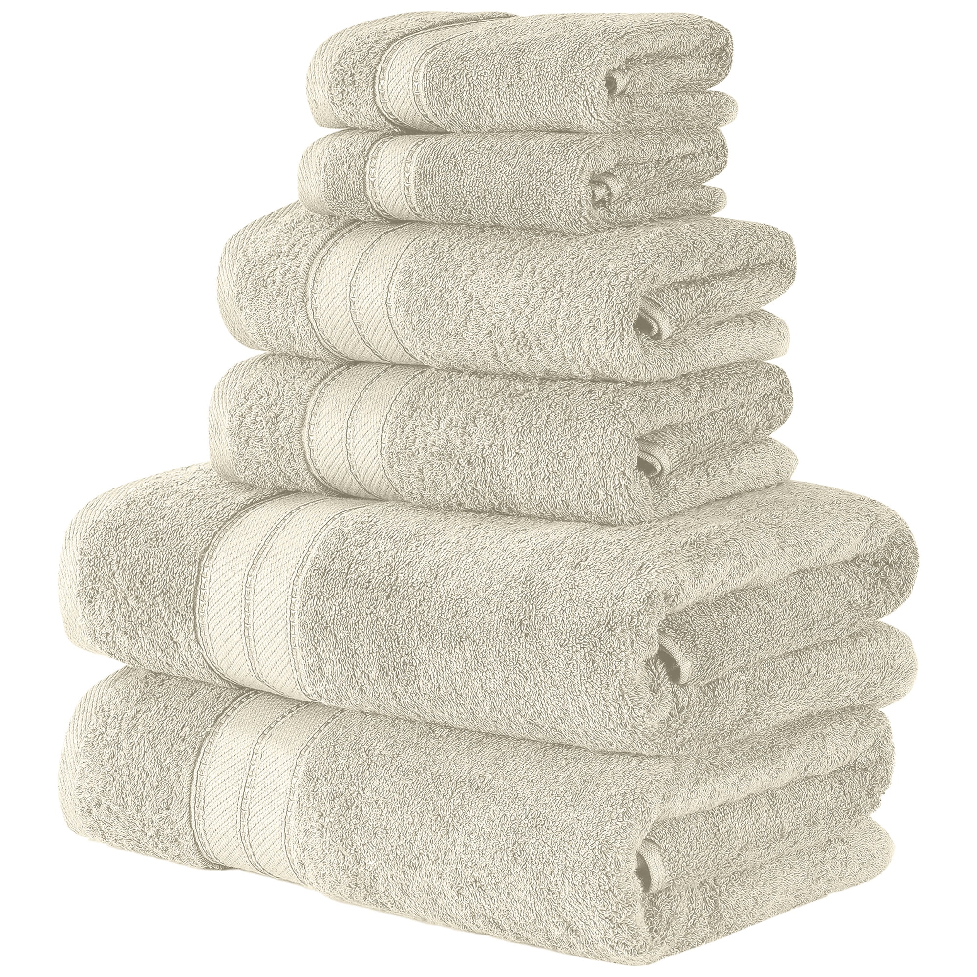 Modern Threads SpunLoft™ 6 Piece Adult Towel Set, Sand