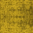 thumbnail image 1 of Ahgly Company Machine Washable Indoor Square Oriental Yellow Industrial Area Rugs, 6' Square, 1 of 1