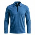thumbnail image 5 of Kakii Mens Golf Shirt Moisture Wicking Quick-Dry Long Sleeve Casual Polo Shirts for Men, 5 of 6