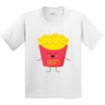 thumbnail image 3 of Inktastic Cute Kawaii French Fries Youth T-Shirt, 3 of 5