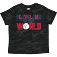thumbnail image 3 of Inktastic Cleveland Vs. the World Blue and Red with Baseball Boys or Girls Toddler T-Shirt, 3 of 5