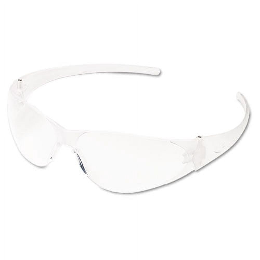 Checklite Scratch-Resistant Safety Glasses, Clear Lens, 12/box | Bundle of 10 Boxes