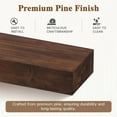 thumbnail image 5 of Eshoma Rustic Fireplace Mantel Shelf Handcrafted 100% Solid Pine Wood Wall Mounted Farmhouse Fireplace Mantel Shelf - Floating Fireplace Mantels - 60 inch, 5 of 5