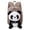 Coffee, variant on Cute Panda Animal Backpack with Plush Face Design Lightweight Breathable Straps Elementary School Bookbag