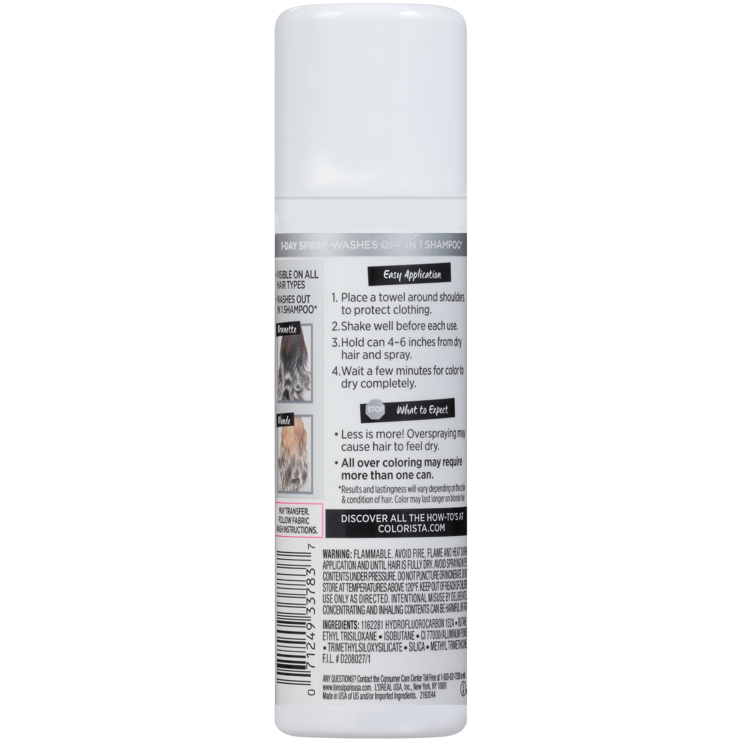 L Oreal Paris Colorista Hair Makeup Temporary 1 Day Hair Color