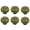 Bronze-Green, variant on HDJNal Set of 6,Round Shape Ceramic Knobs with Screws - 32mm Diameter - Round Vintage Pull Handles for Home & Office Furniture - Kitchen Cabinet, Drawers & Cupboard Doors (Bronze-White)