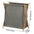 thumbnail image 2 of XWSHYW Contenedores de Almacenamiento Cesta de Almacenamiento de Ropa Sucia de Tela para El Hogar Cesta de Almacenamiento de Ropa Sucia Multifuncional para El Baño, 2 of 2