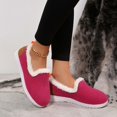 thumbnail image 2 of Women Snow Flat Boots Suede Faux Fur Lined Insulated Booties Winter Warm Lightweight Slip On Ankle Boot for Cold Weather, 2 of 9