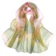 thumbnail image 1 of Nvzi Bufanda elegante personalizada, bufanda de protección solar de verano, bufanda de playa, bufanda fina con diseño de luz de luna y estanque de loto (verde), 1 of 3