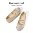thumbnail image 3 of Zapatos Bailarina Mary Jane para Niñas DREAM PAIRS Dorado Talla 8, 3 of 6