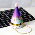 thumbnail image 3 of Accessories Rainbow Series  Party Home Supplies Birthday Party Hats Party Photo Props Paper Birthday Crown Hat Happy Birthday 06, 3 of 8