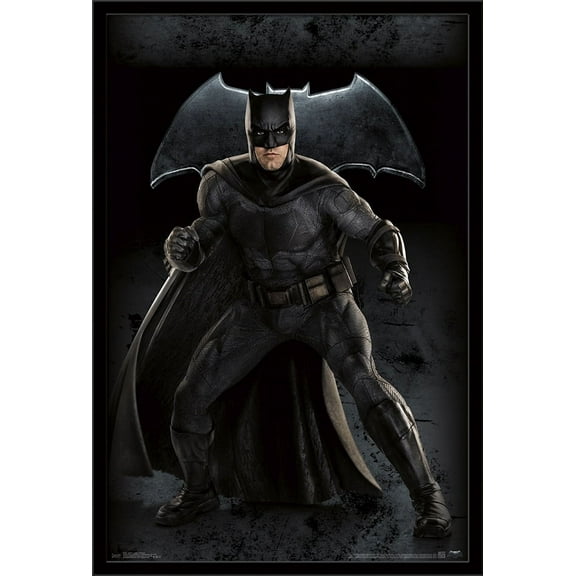 DC Comics Movie - Justice League - Batman Wall Poster, 22.375" x 34", Framed