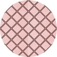 thumbnail image 1 of Ahgly Company Machine Washable Indoor Round Transitional Pink Bubble Gum Pink Area Rugs, 5' Round, 1 of 7