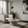 thumbnail image 2 of Meridian Furniture Legatto Travertine Indoor/Outdoor Concrete Coffee Table, 2 of 8