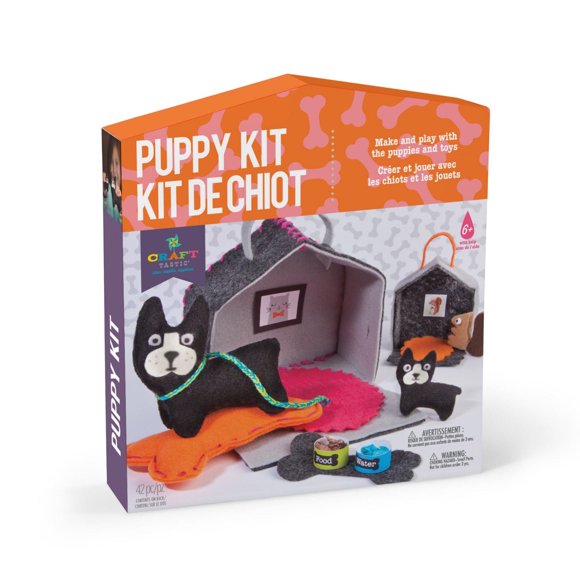 Trousse d'artisanat Craft-tastic pour projets d'artisanat sous la thématique des chiots