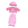 thumbnail image 2 of Loespoir Reborn Doll Girl Clothes, 12 Inch Baby Doll Clothes For Girls, Doll Fashion Clothing Set, For Toy Gifts, Puzzle Playhouse, Dress Up Fun, Baby Doll Accessories(Pink), 2 of 6