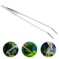Topbathy Aquarium Tongs Stainless Steel for Fish Tank Plants Ergonomic Use 1Pack