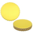 thumbnail image 1 of Uxcell 10 Pcs Cardboard Cake Rounds, 6 Inch Cake Board Circle Trays, Gold, 1 of 6