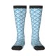 thumbnail image 1 of Balery Blue Fish Scale Texture Calcetines novedosos Calcetines deportivos Calcetines hasta la rodilla Calcetines de algodón Calcetines originales y geniales, 1 of 6