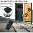 thumbnail image 5 of Case for Google Pixel 7 2022, Detachable Magnetic Wallet Credit Card Cash Slot Case Cover Support Wireless Charging Functional Kickstand Compatible with Google Pixel 7 2022 (Black), 5 of 10