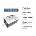 thumbnail image 2 of LED Driver LED Isolation Driver Power Supply High Power LED Driver 300mA, 1-3W, 4-7W, 8-12W, 12-18W, 18-25W, 25-36W LED Transfor ,Easy to Operate, 2 of 6